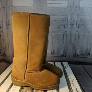 Lamo winter snow women's‎ boots shoes warm tan 6 br